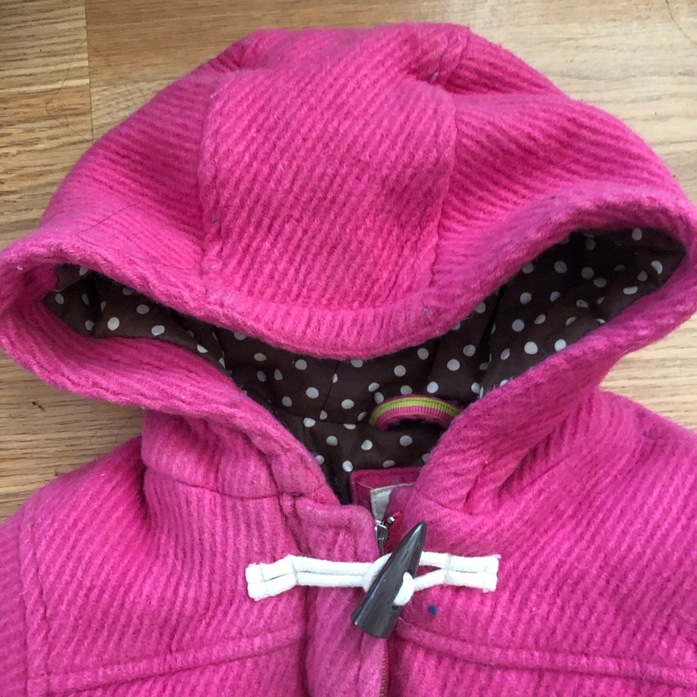 Mini Boden Pink Toggle Coat - Picture 4 of 9